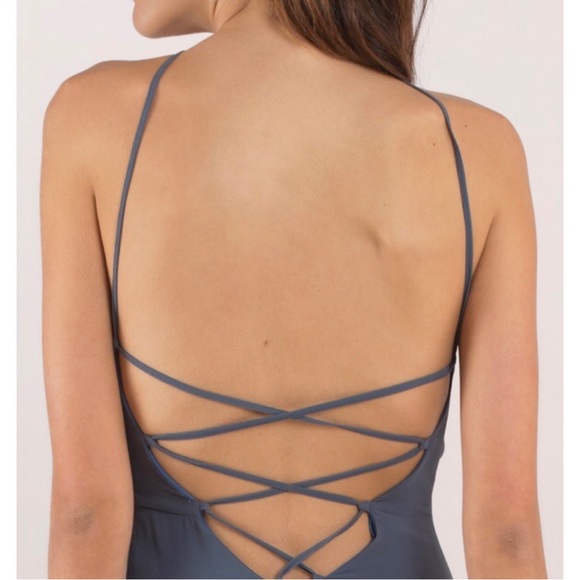 NWT Rise Above TOBI Maxi Dress in SLATE size XS - Picture 2 of 3